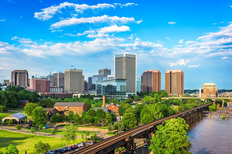 Richmond, Virginia, USA Downtown Skyline